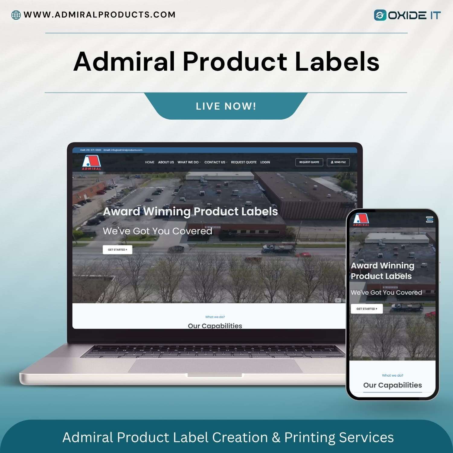 Admiral Product Labels